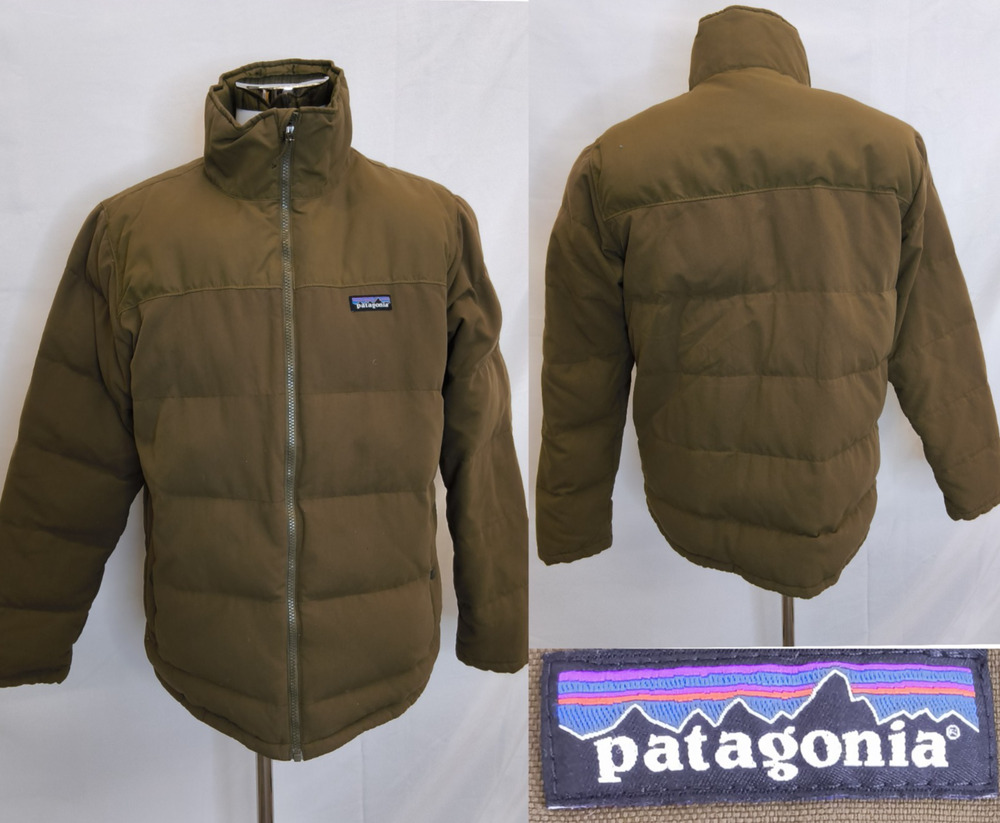 Patagonia Bivy Down Jacket Women's L Olive Green Full Zip #W5223